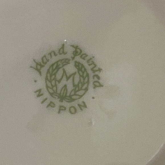 Nippon Hand Painted Floral Porcelain Coaster - Picture 2 of 5